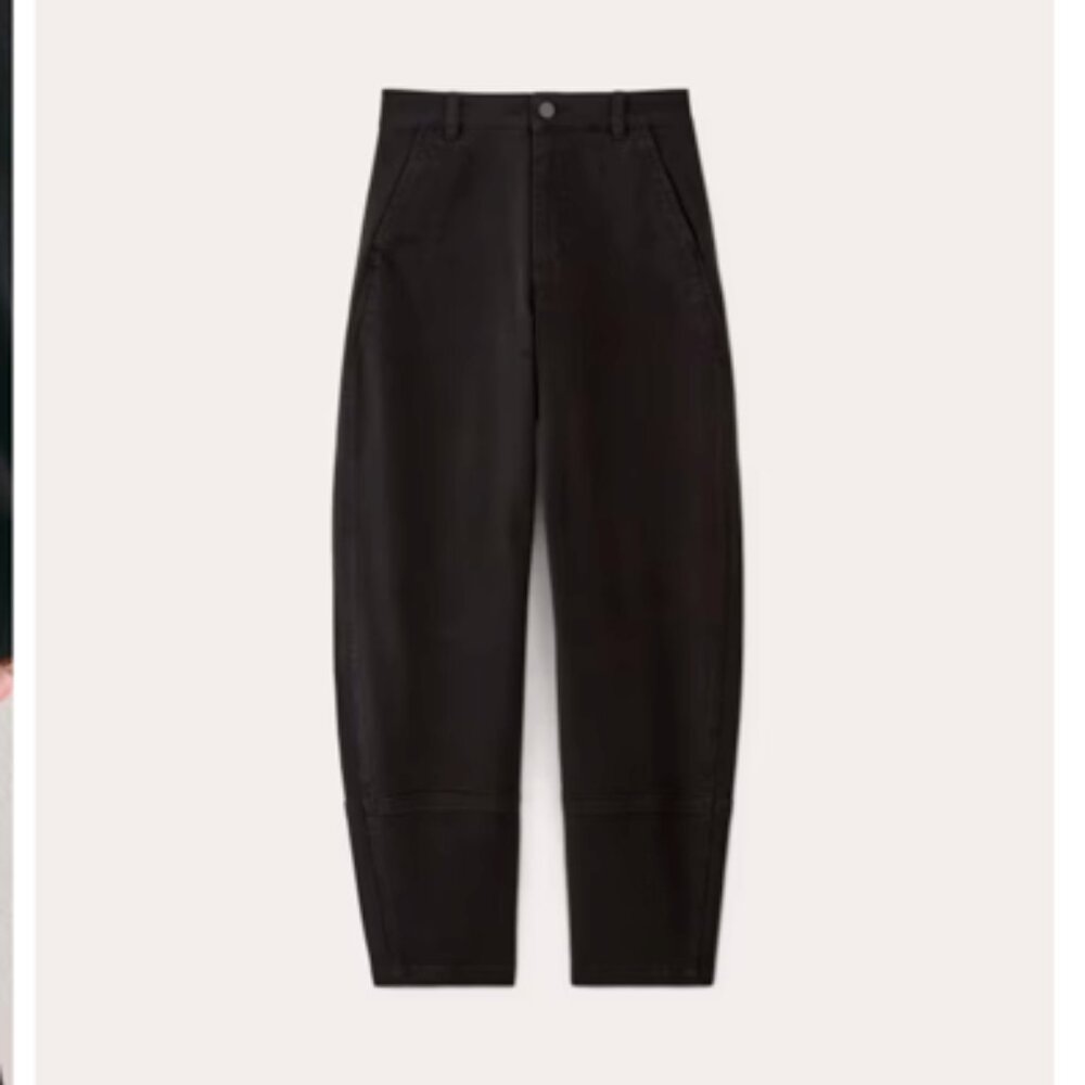 Everlane Black Utility Barrel Pant